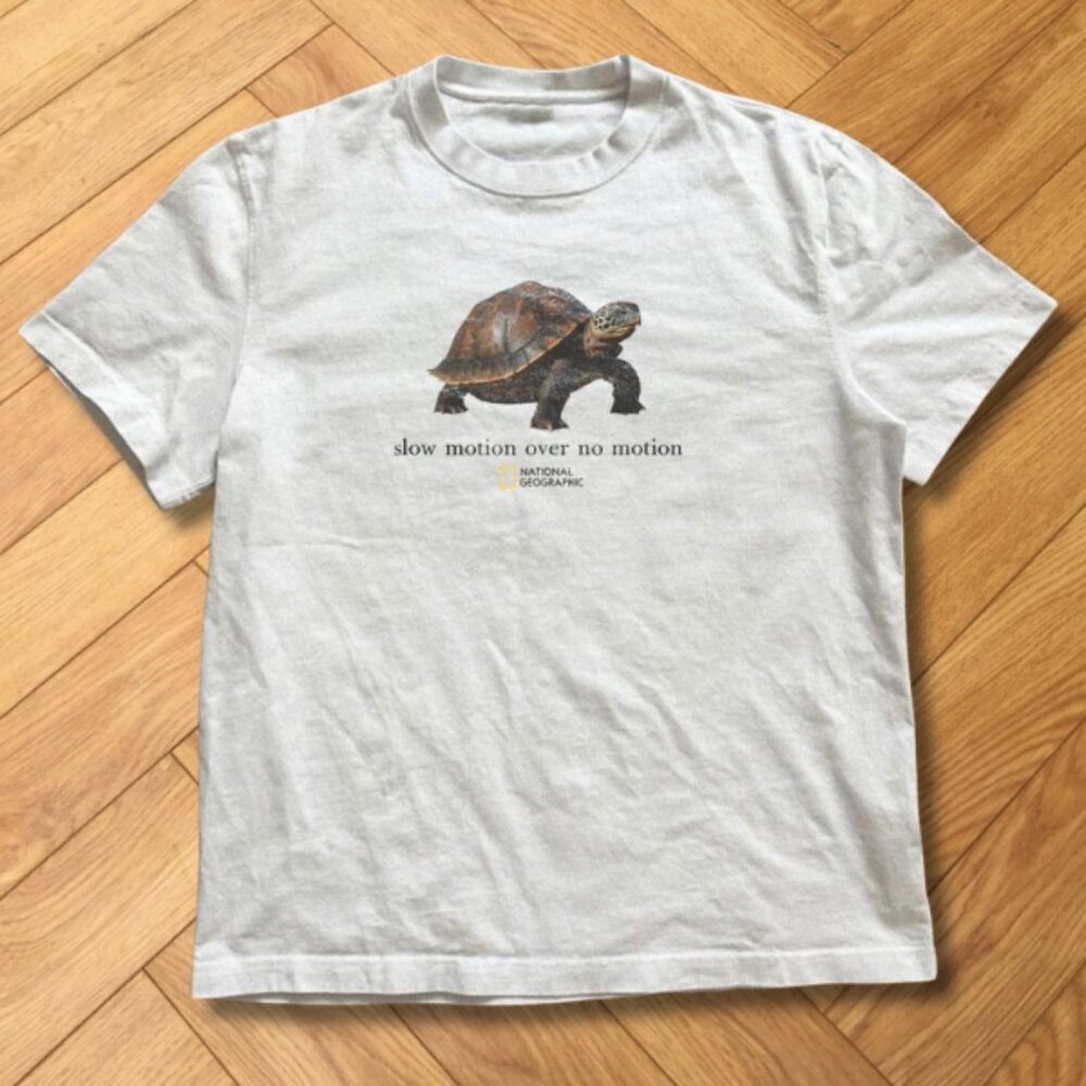 National Geographic Turtle “Slow Motion Over No Motion” Graphic Tee REPRINT